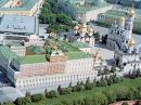Aerial view of part of the Kremlin complex in Moscow. [Courtesy of Wikipedia Commons]